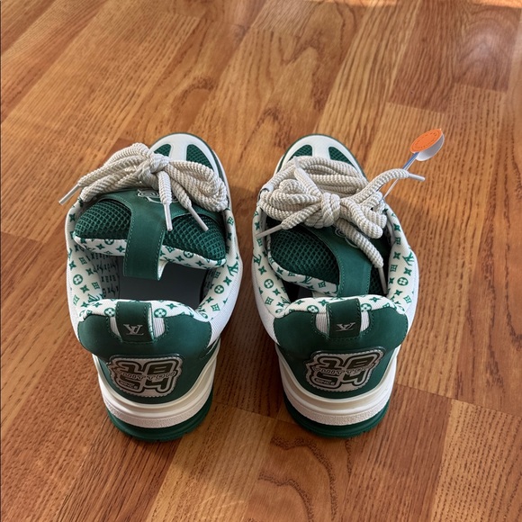 Louis Vuitton Green and White Sneakers - Picture 1 of 1